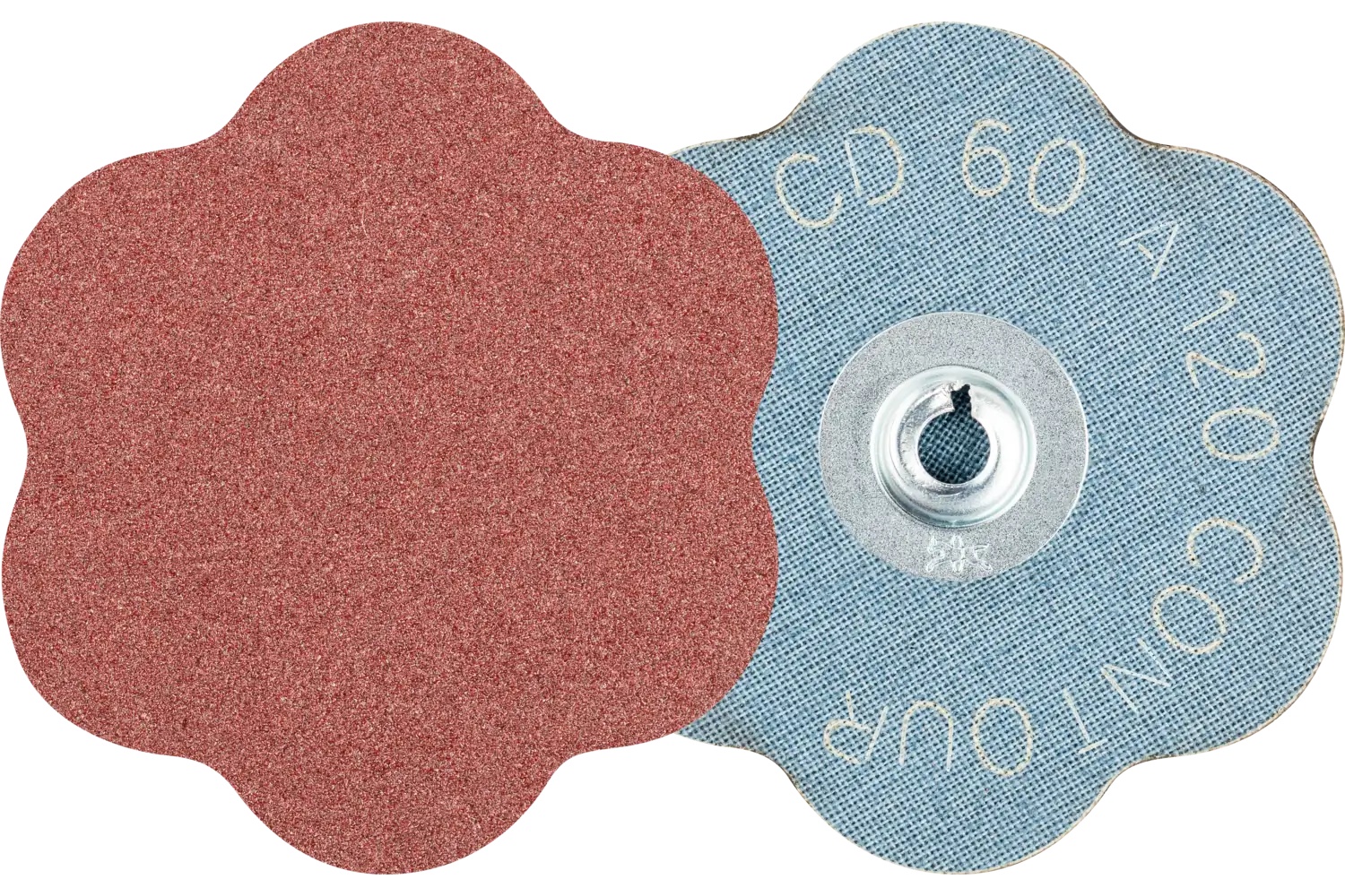 Picture of Pferd CombiDisc Contour Abrasive Disc, 2-3/8" Dia, Type CD, 120 Grit, Aluminum oxide